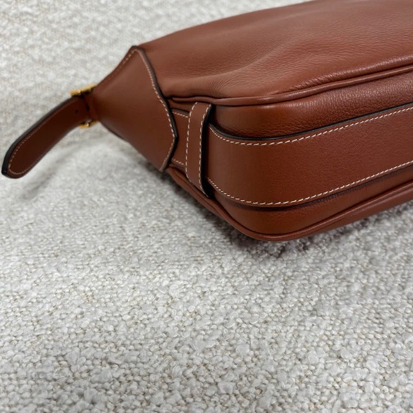 Authentic Celine Medium Romy Tan Supple Calfskin Gold Hardware - Picture 7 of 14